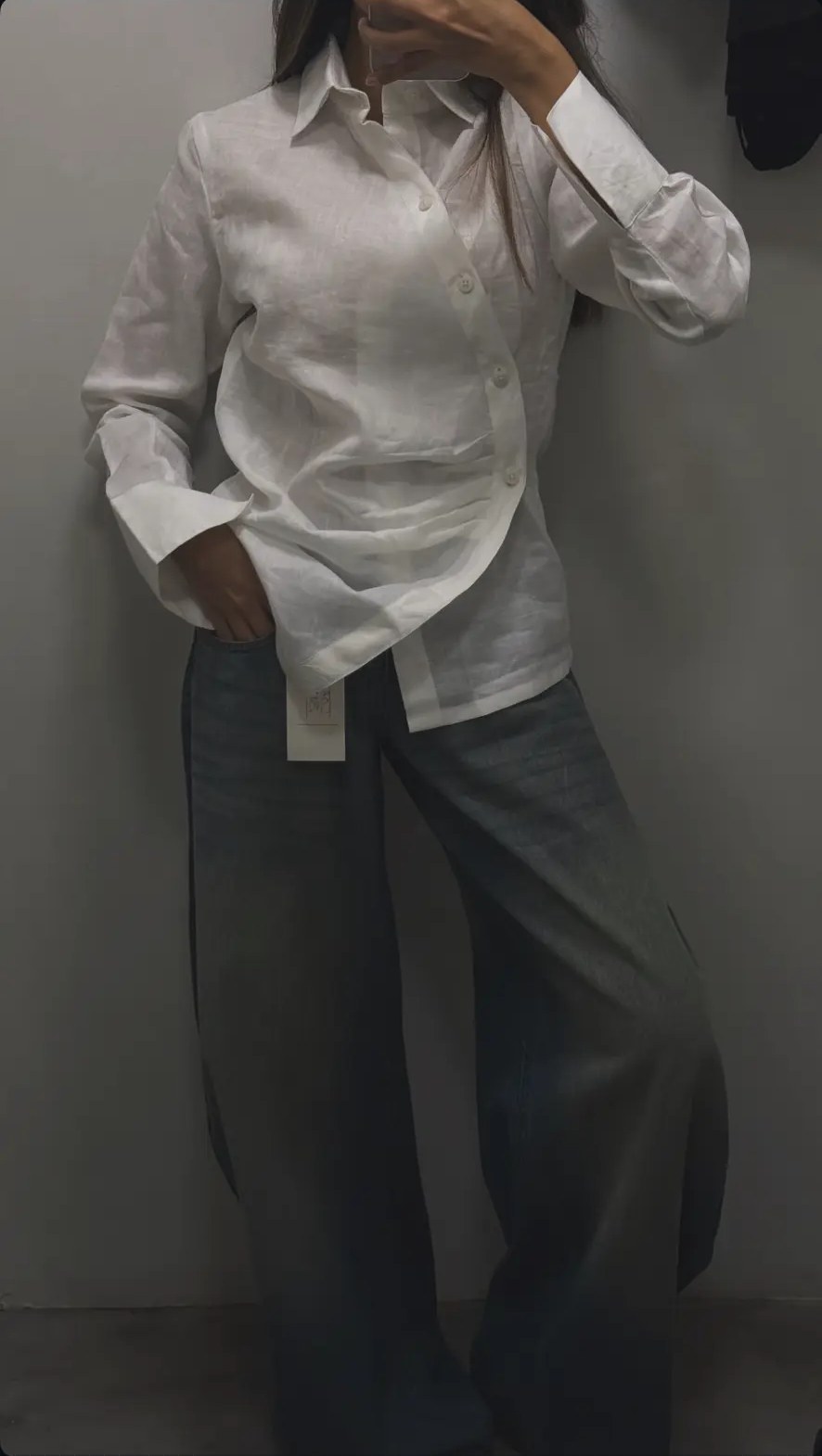 the confession 2.0 top in white linen