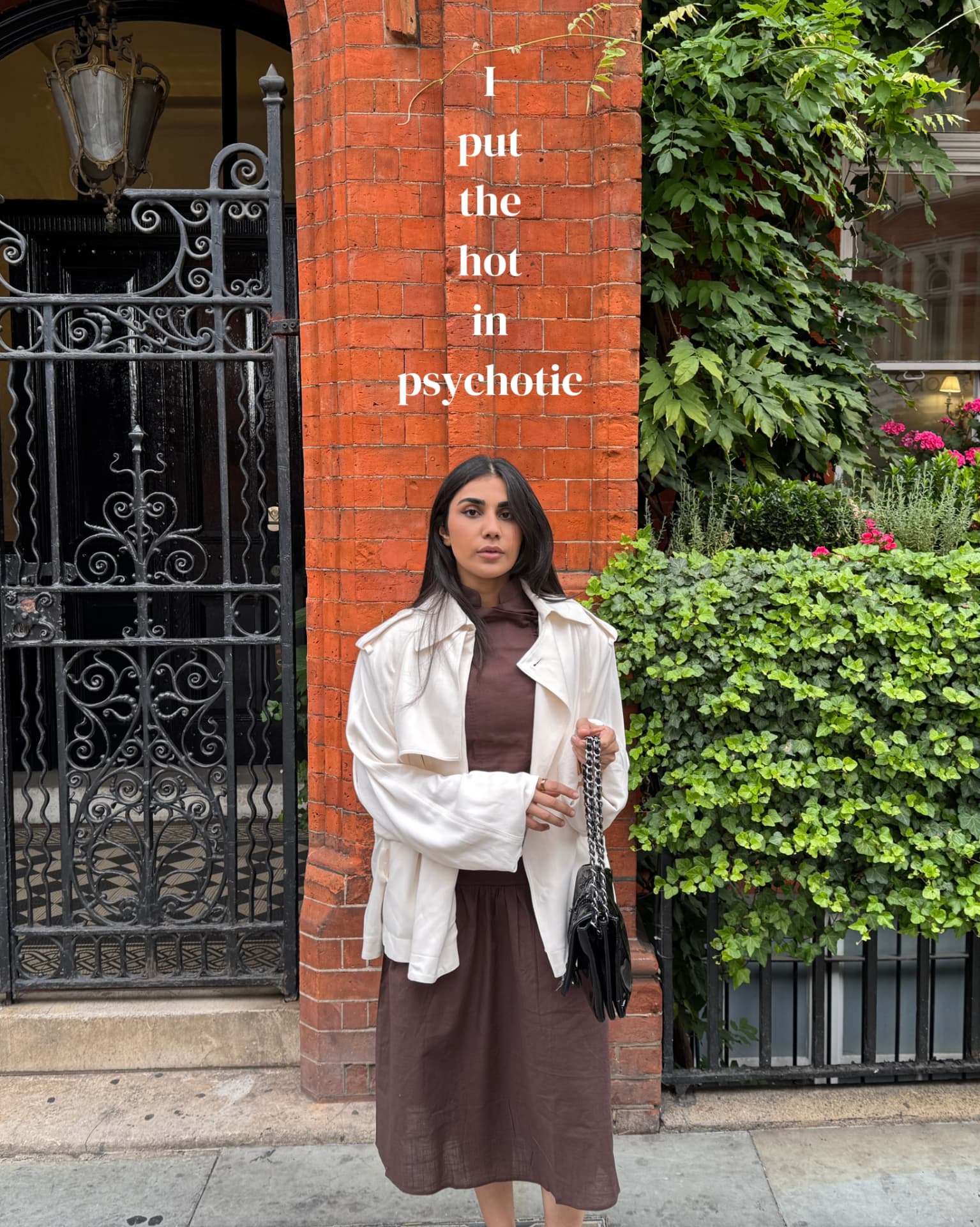 the raya mandarin dress in cocoa, london