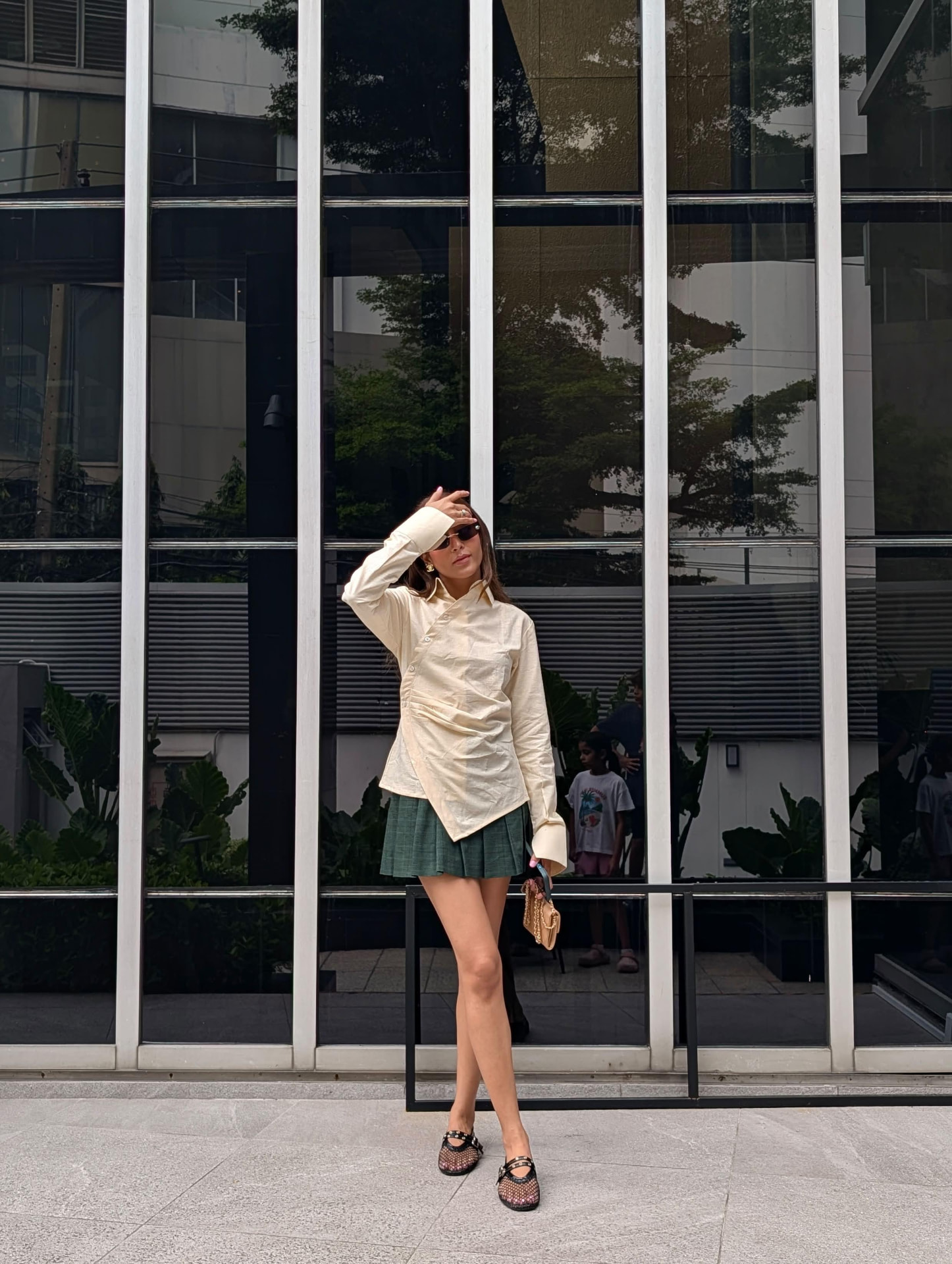the confession 2.0 top in cream linen