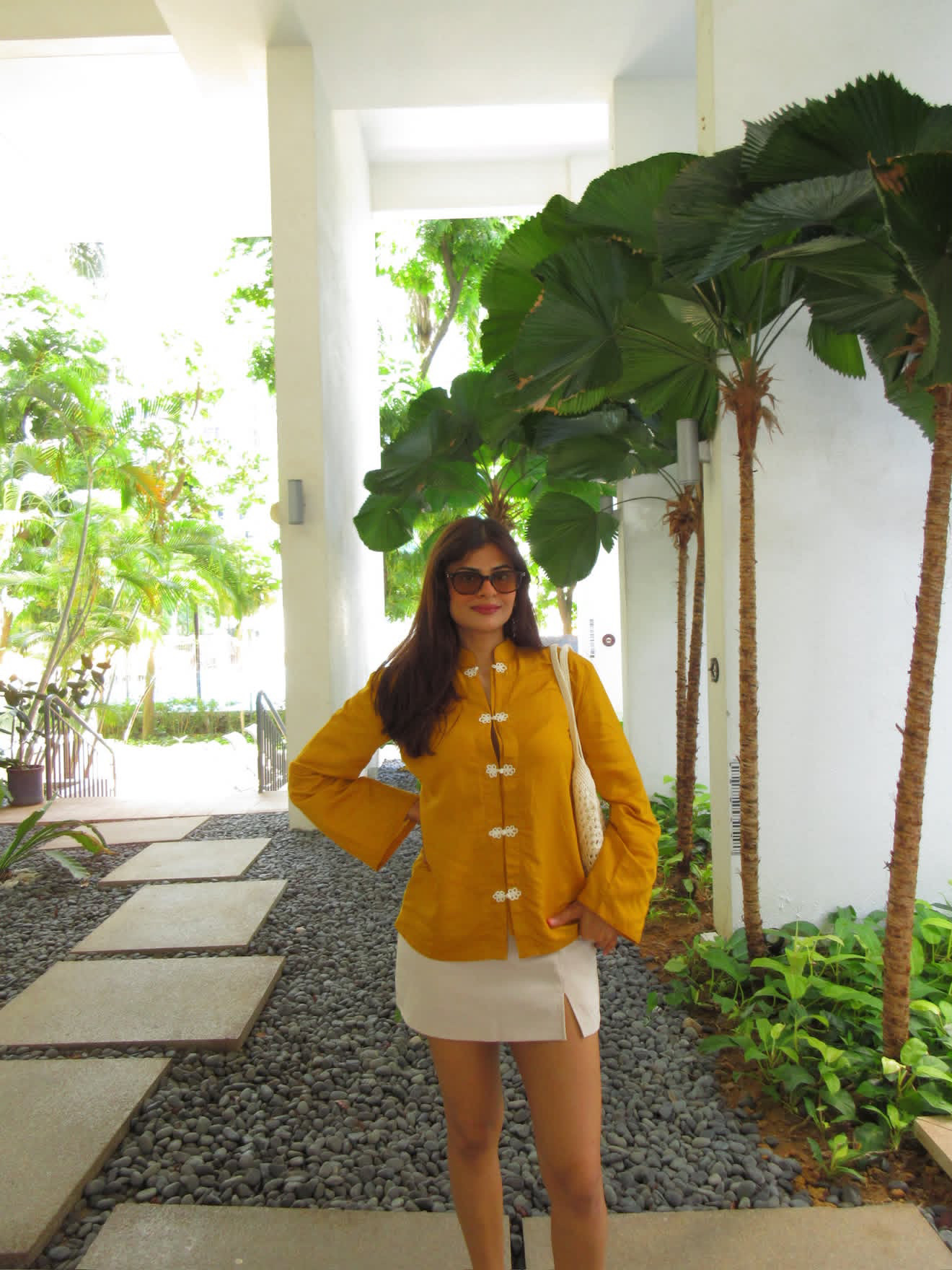 the soren shirt jacket in dandelion gold