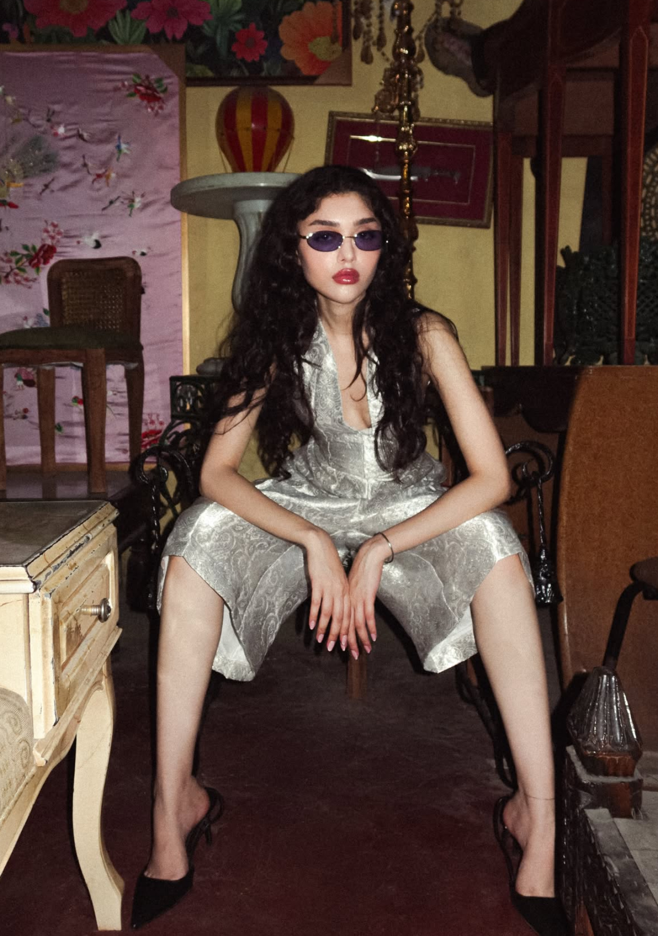 the midnight disco set in silver