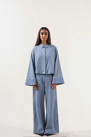 The “Aqua Aura” Two Piece — in Washed Blue