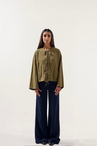 The “Knotty Love” Top - in Zaitoon
