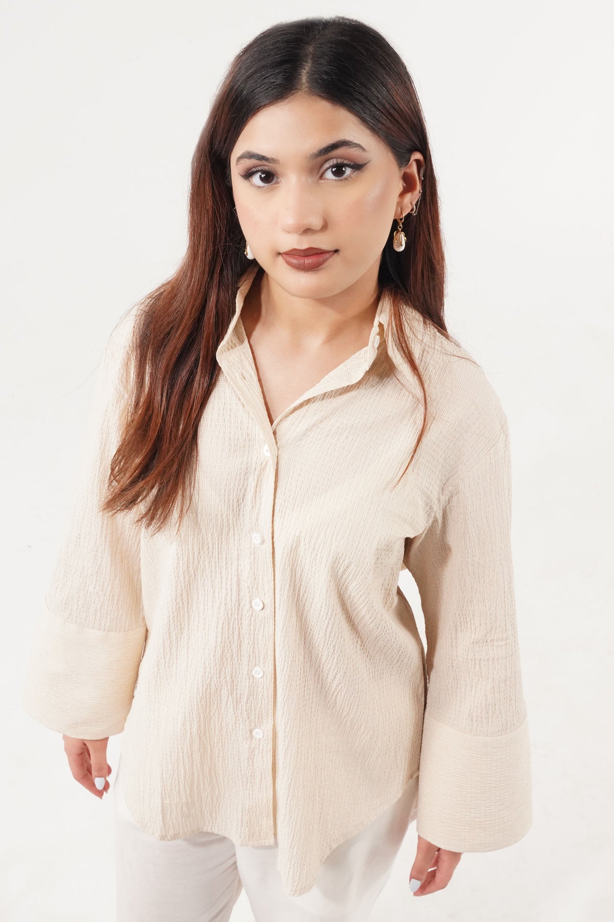 “Not so Vanilla” Seersucker Button Down